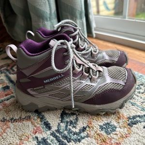 Merrell Moab Waterproof Hiking Boots / charcoal/nirvana / 13 kids